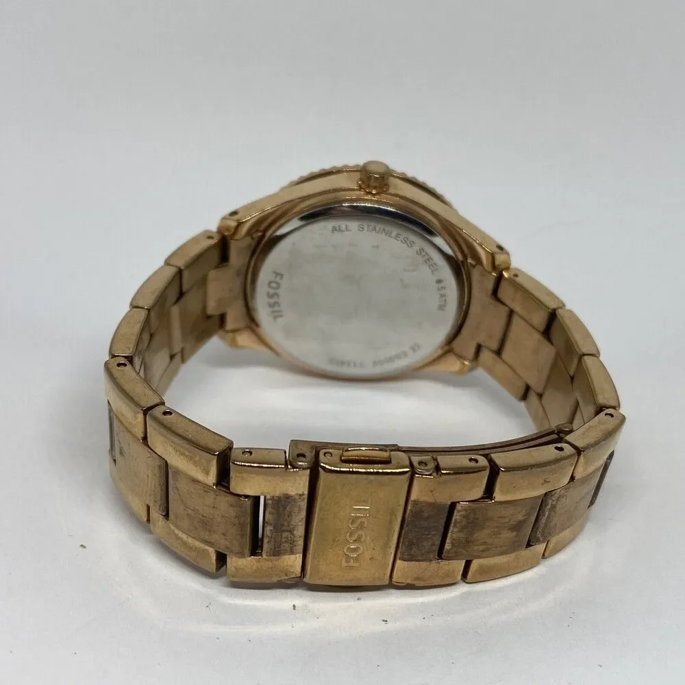 Fossil Stella ES3502 Womens Stainless Steel Analog Dial Quartz Wrist Watch WO177